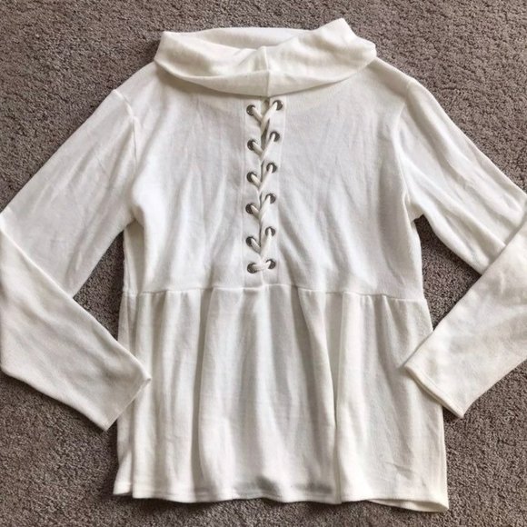 Maurices women's extra large white cowl neck sweater - Picture 5 of 5